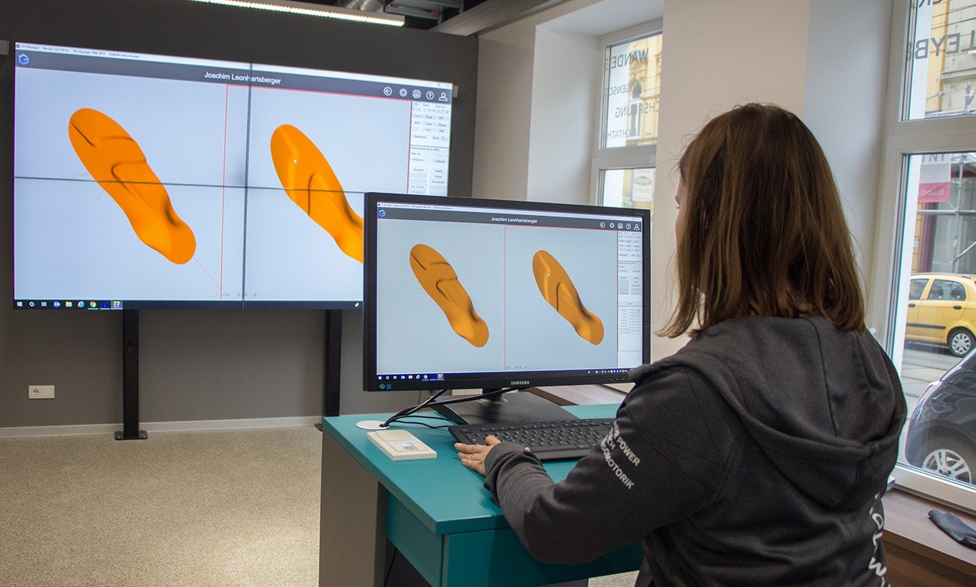 CAD Herstellung Sensomotorische Aktivsohlen